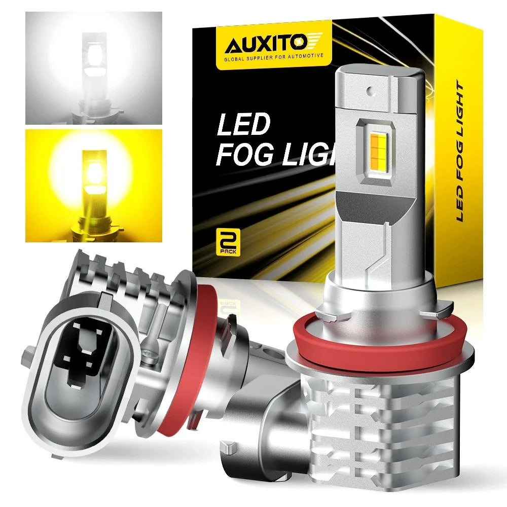 Switchback LED Fog Light Bulbs for H11 H8 H16 (Universal Fit)