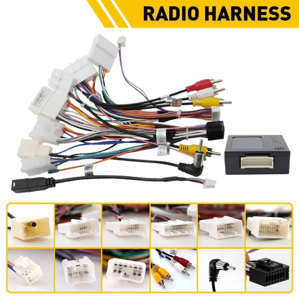 Car Stereo Radio Power Harness Cable (USB Adapter) for Toyota