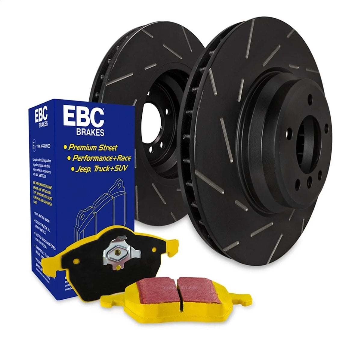 Set of 2 Brake Disc and Pad Kits for Chevy Suburban Yukon