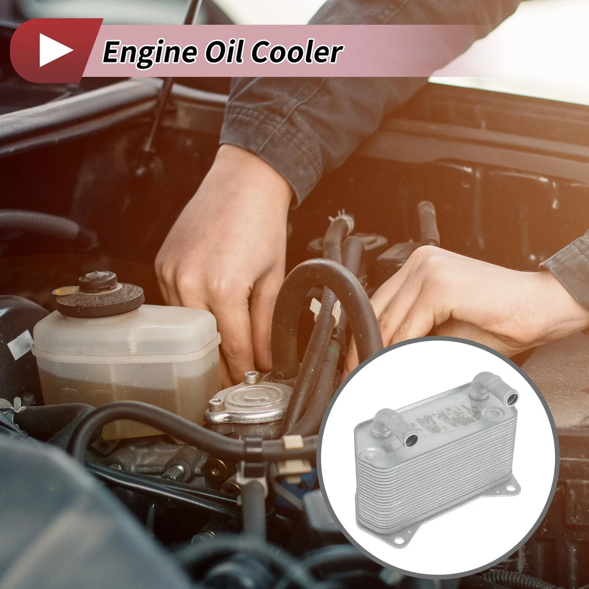 Engine Oil Cooler for Audi TT (2010–2014) No. 02E409061C