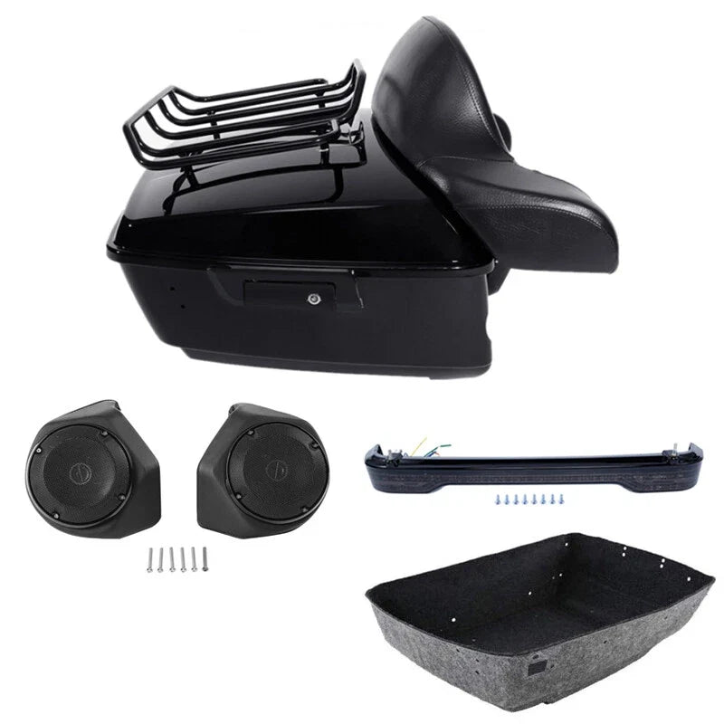 Trunk Pad Rack Light Speaker for Harley Touring Road Glide (2014–2026)