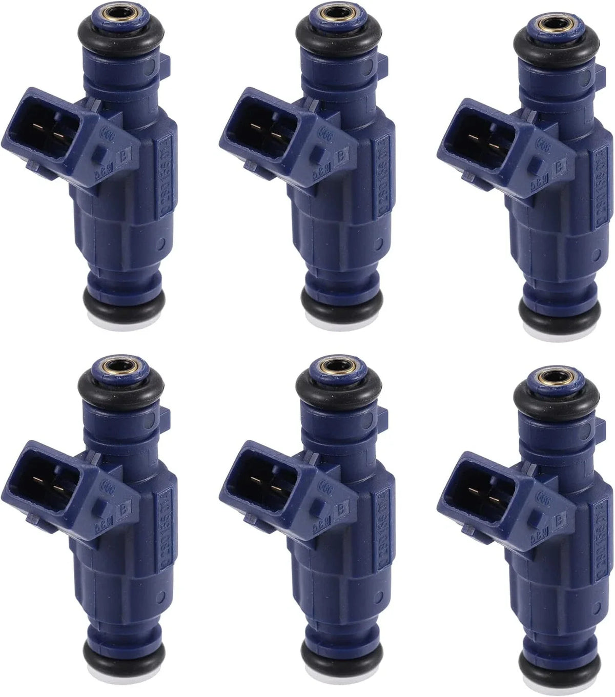 Set of 6 Fuel Injectors 0280156014 for Chrysler Crossfire 3.2L V6 (2004–2008)
