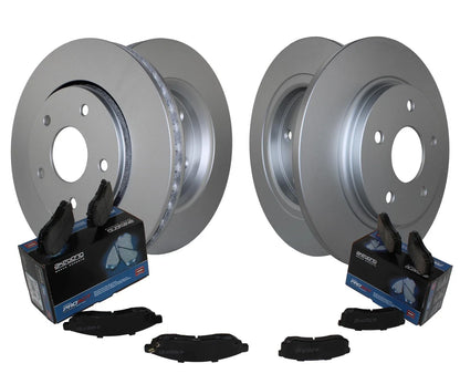 Disc Rotors & Akebono Pads Front & Rear Brake Kit for Chrysler Dodge VW