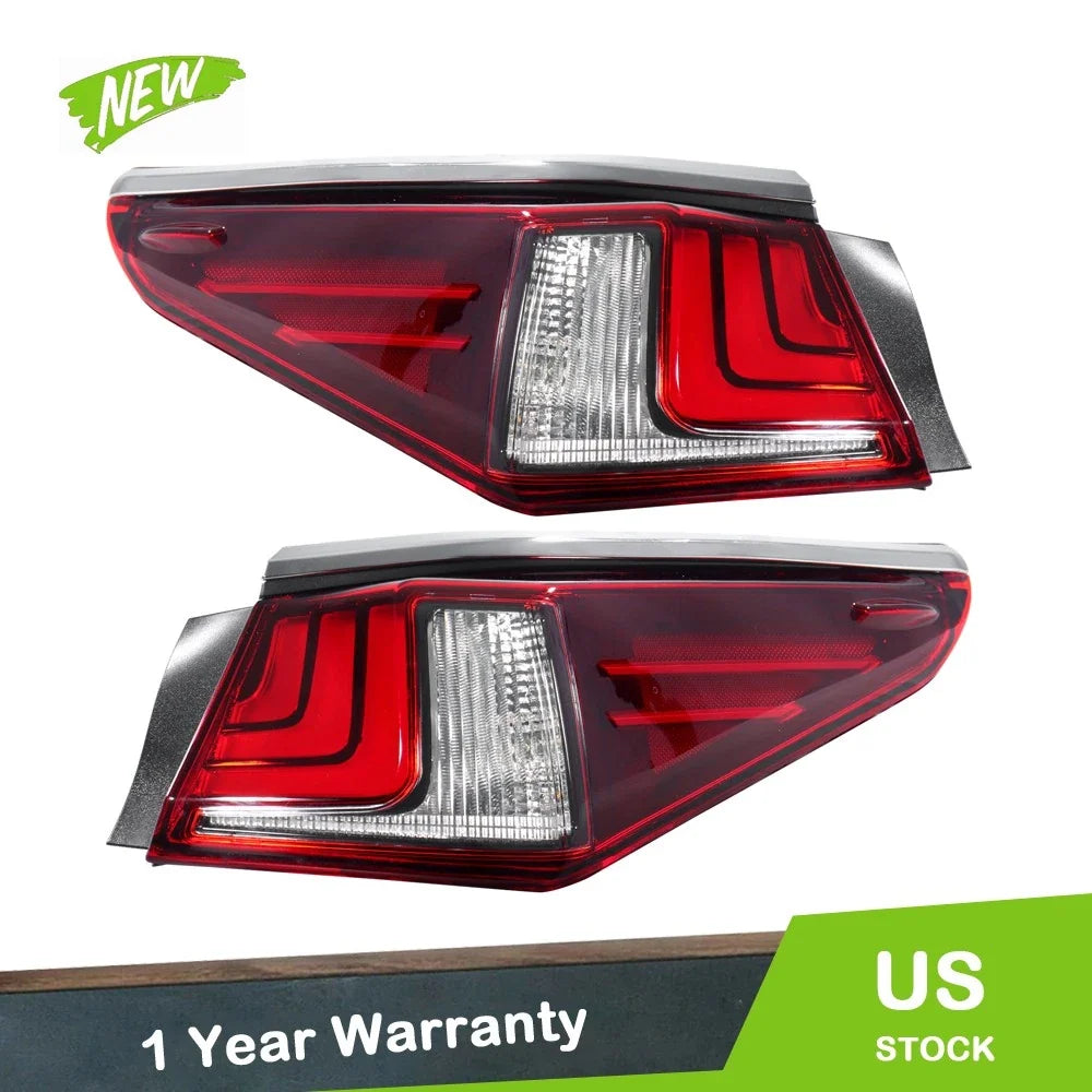 Clear LED Tail Lights Assembly for Lexus ES250 ES350 (2019–2021)