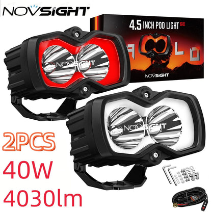 LED Work Pod Light 4.5'' Pair for Jeep Truck SUV (Offroad)