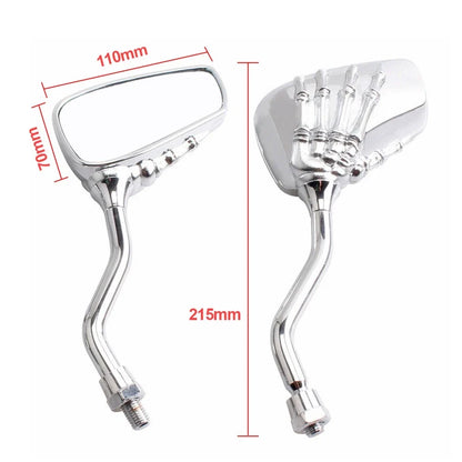 8mm Thread Rearview Side Mirrors for Suzuki Honda (Motorcycle)