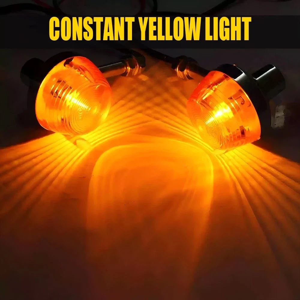Turn Signal Indicator Lights - 2X Amber for Honda Mini Motorcycle