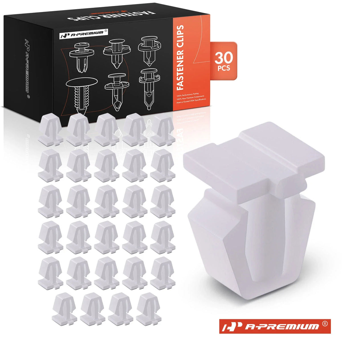 30Pcs Nylon Body Side Moulding Clip Retainer for Honda