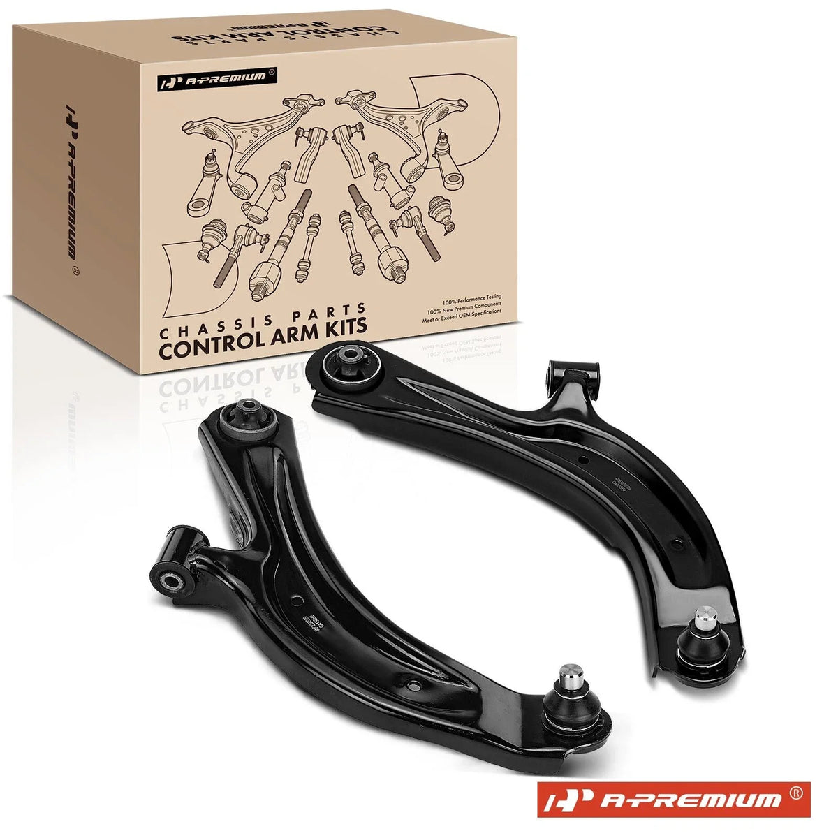 2X Front Lower Control Arm with Ball Joint for Nissan Sentra (2013–2020)