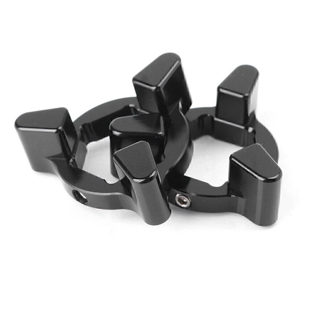 Front Preload Adjusters 14MM Anodized for Universal Black Motorcycle