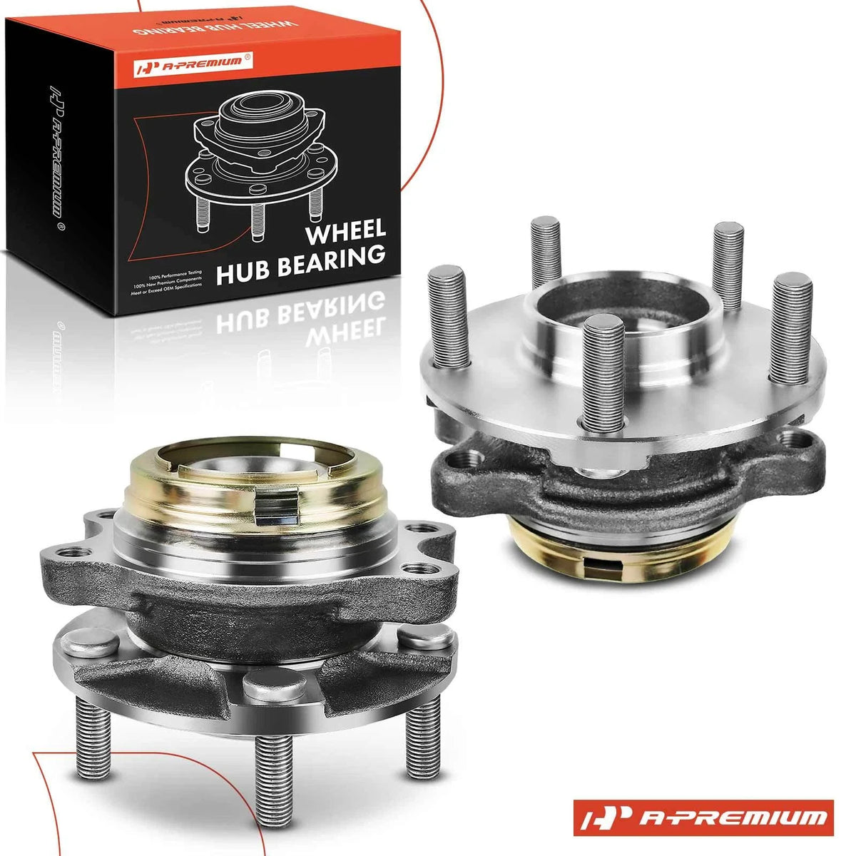 2X Front Wheel Hub & Bearing Assembly for Nissan Murano (2003–2007)