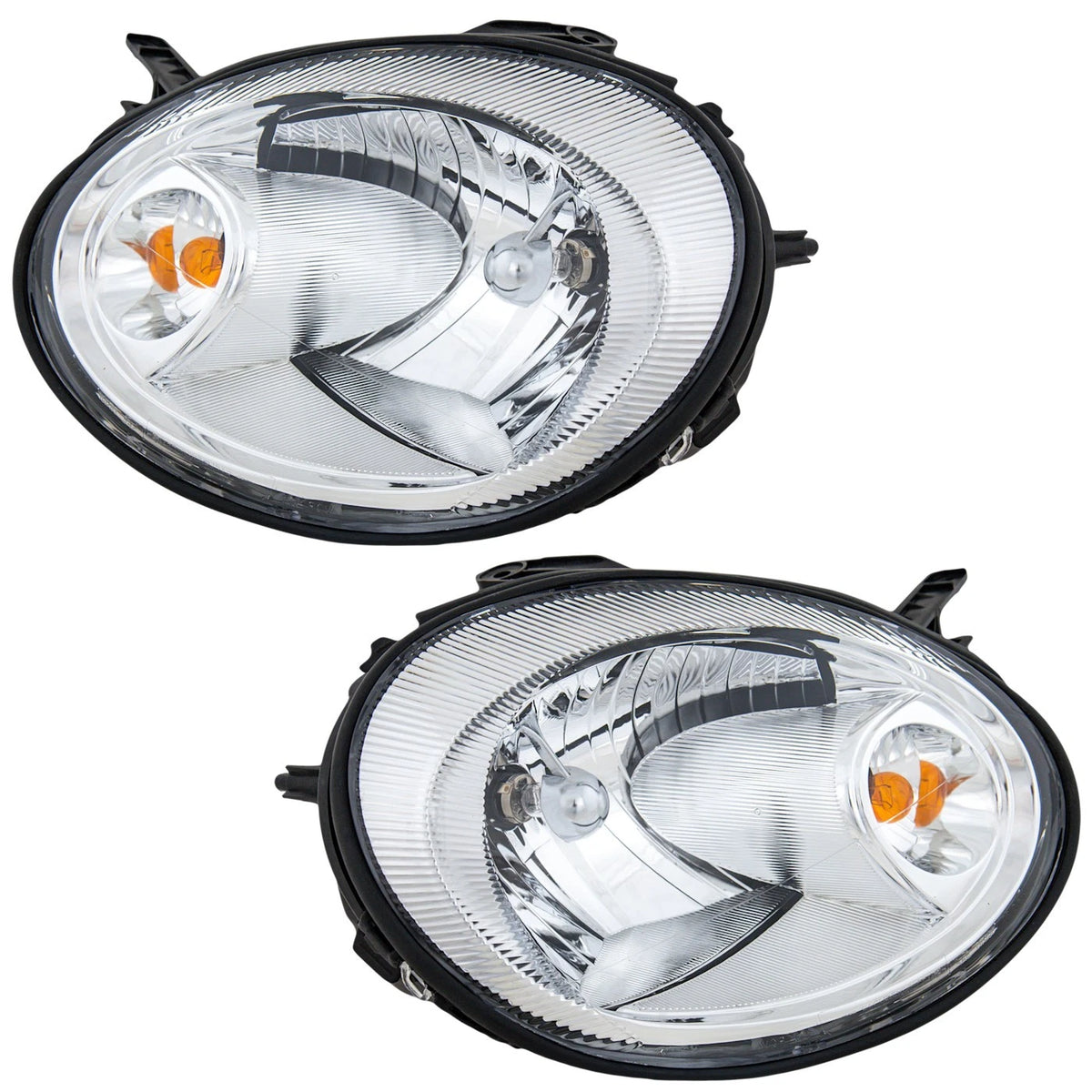 Halogen Headlight Set with Chrome Bezel for Dodge Neon (2003–2005)