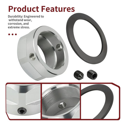 Rear Axle Lock Nut & Washer Set for Yamaha YFZ450 (2004–2013) Raptor 700 (2006–2022)