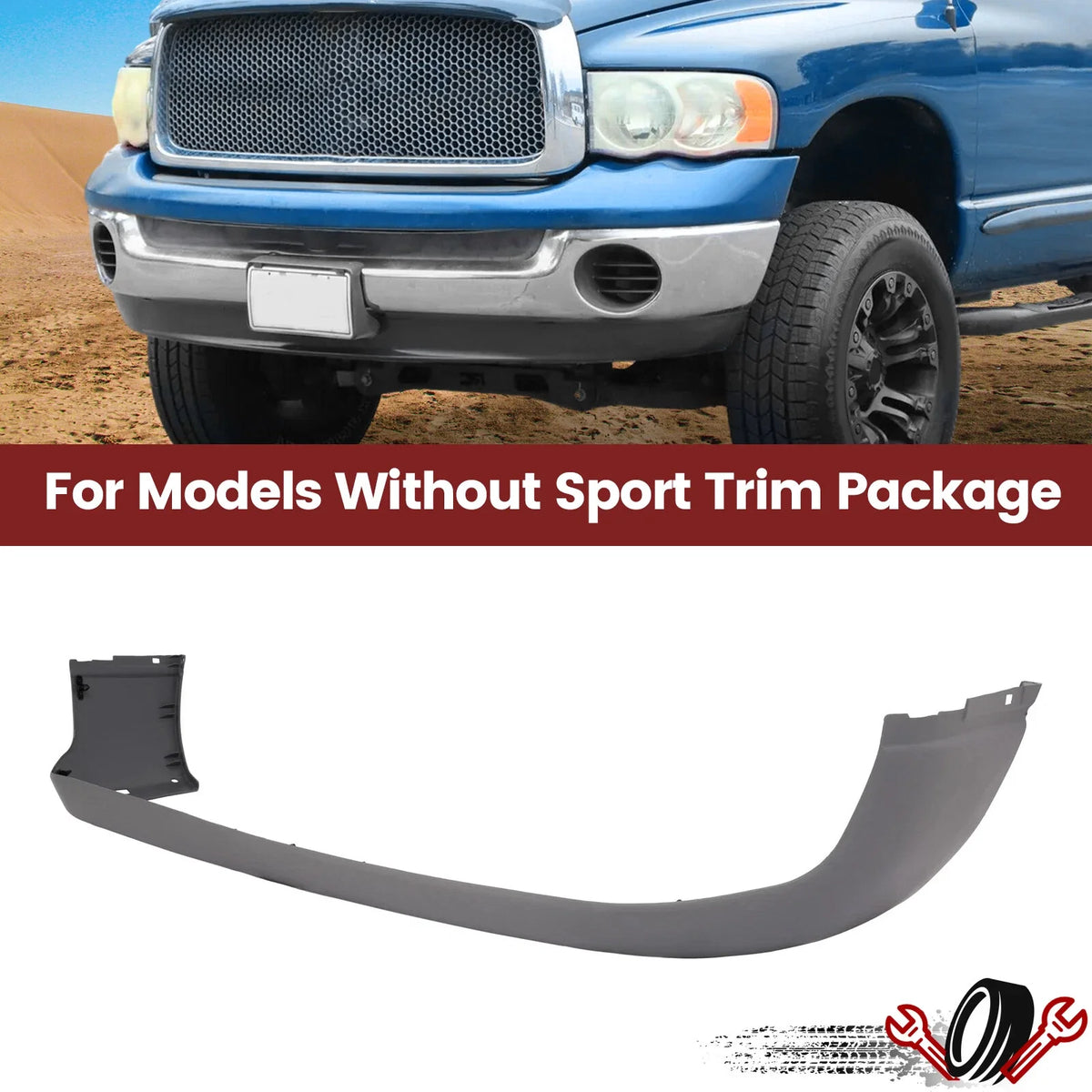 Front Lower Valance Air Deflector for Dodge Ram 1500/2500/3500 (1994–2002)