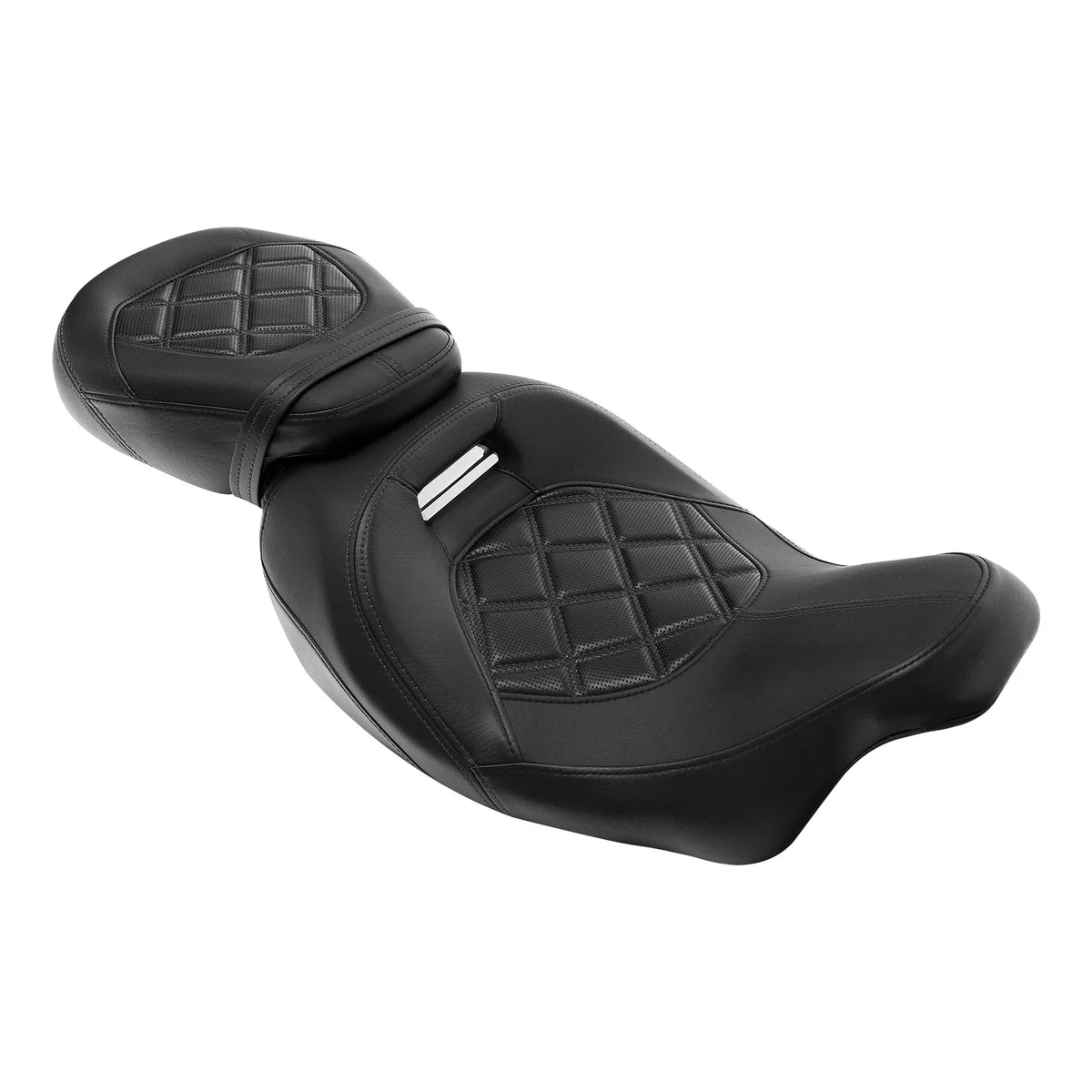 Black Driver Passenger Seat for Harley Touring Models 2009-Present