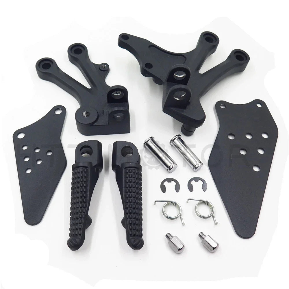 Front Rider Foot Rest Bracket - Matte Black for Kawasaki Ninja ZX10R 2004-2005