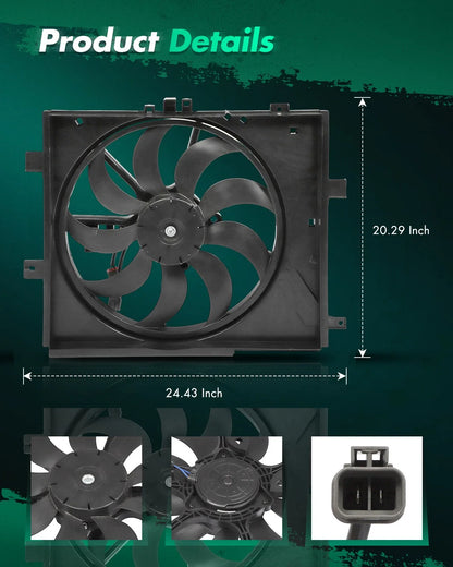 Radiator Cooling Fan Assembly for Nissan Versa (2012–2019)