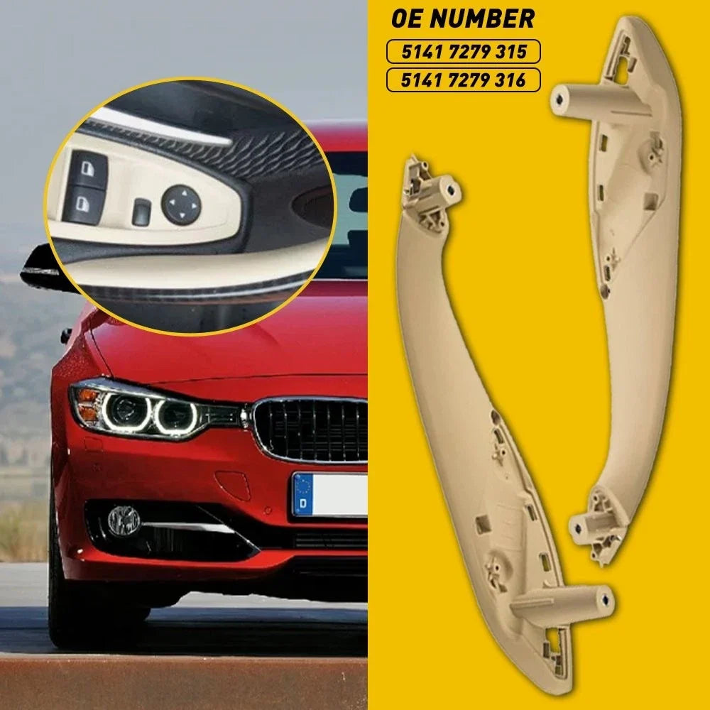 Door Handle Trim Pull Armrest Set - 2Pcs for BMW