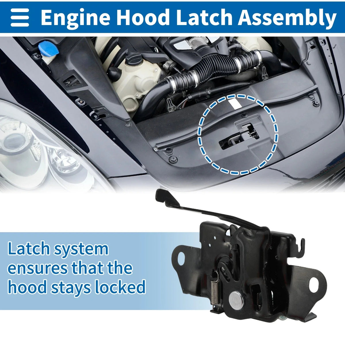 Hood Latch Assembly for Mazda CX-5 (2013–2016) No.KD3556620A