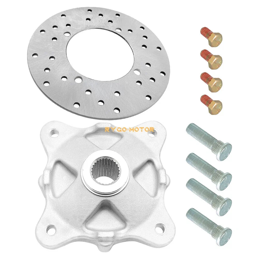 Rear Hub Assembly with Brake Rotor & Studs for Polaris RZR 570/800