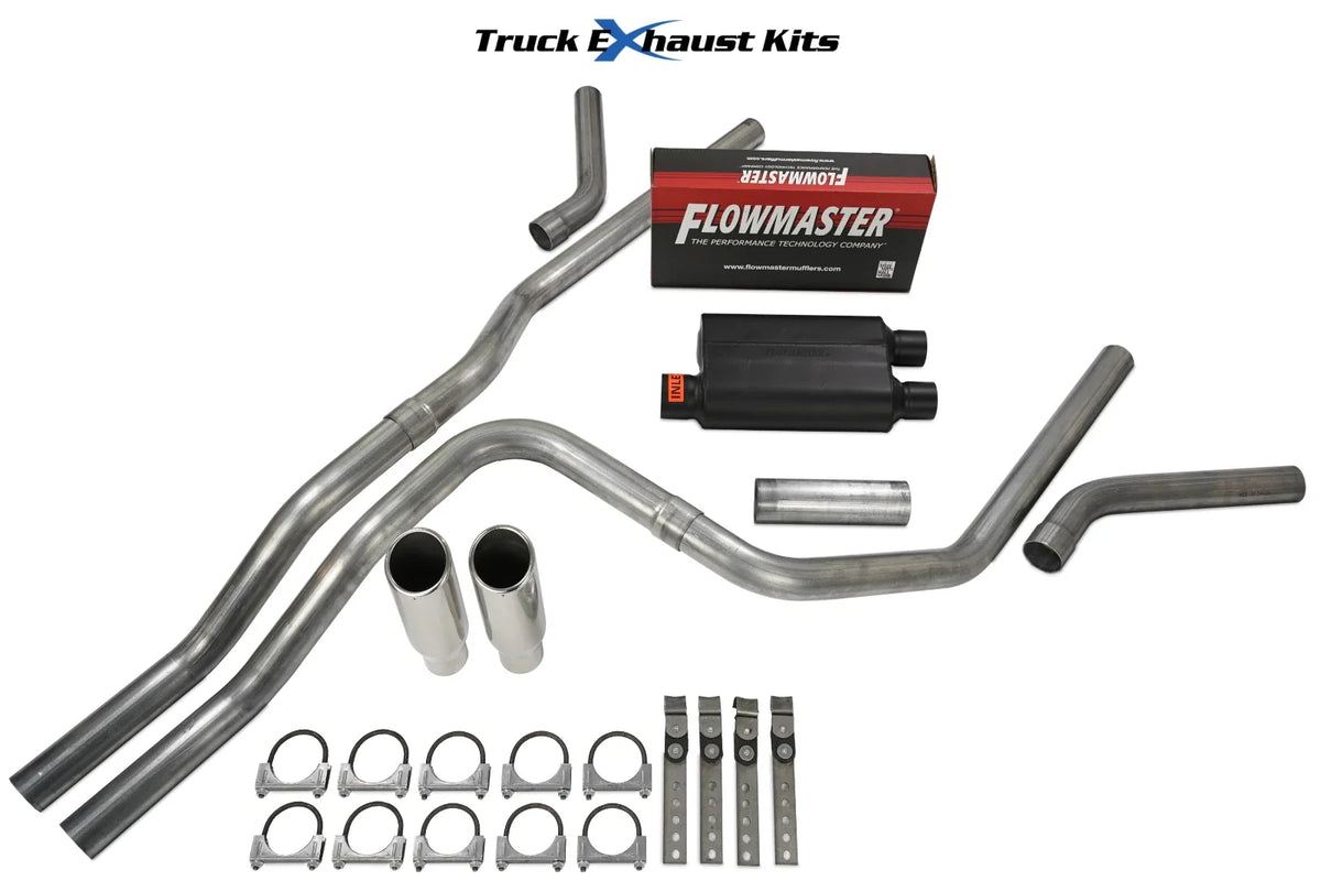 Dual Exhaust Kit 2.5" for Cadillac Escalade 2001-2006 with Flowmaster 40