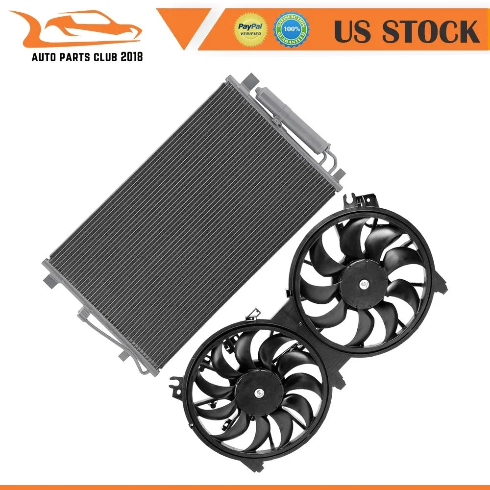 AC condenser and cooling fan assembly for Nissan Maxima (2016–2018)