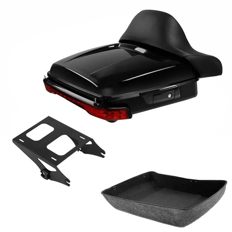 Luggage Backrest Light Mount Rack for 2014-2026 Harley Touring