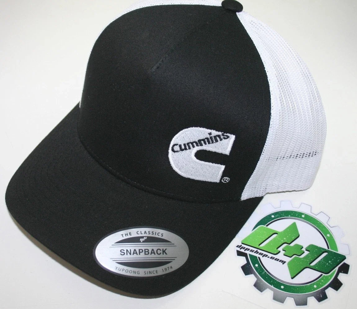 Cummins Mesh Summer Hat for Trucks (Snap Back, Black)
