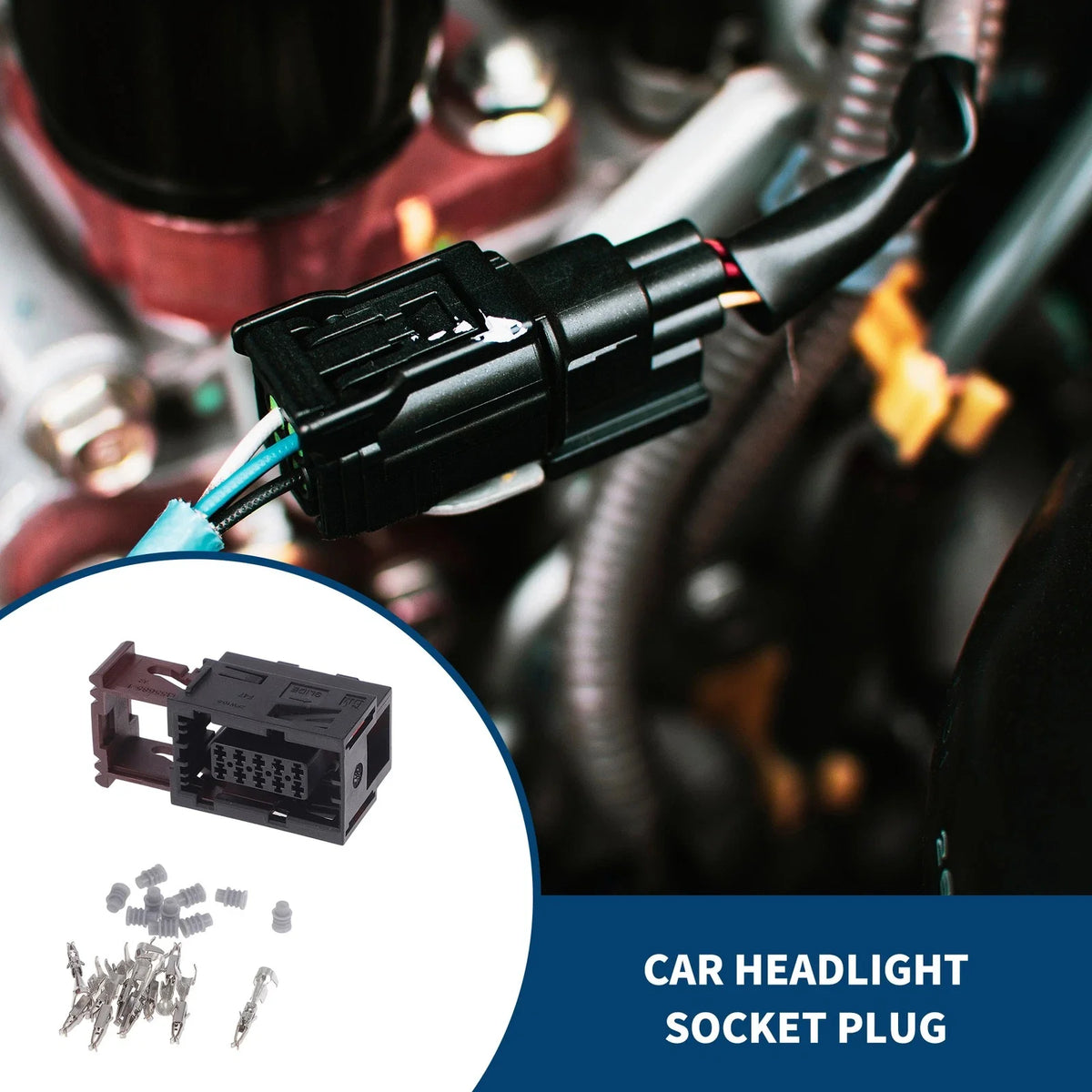 10 Pins Headlight Socket Plug for Buick LaCrosse 