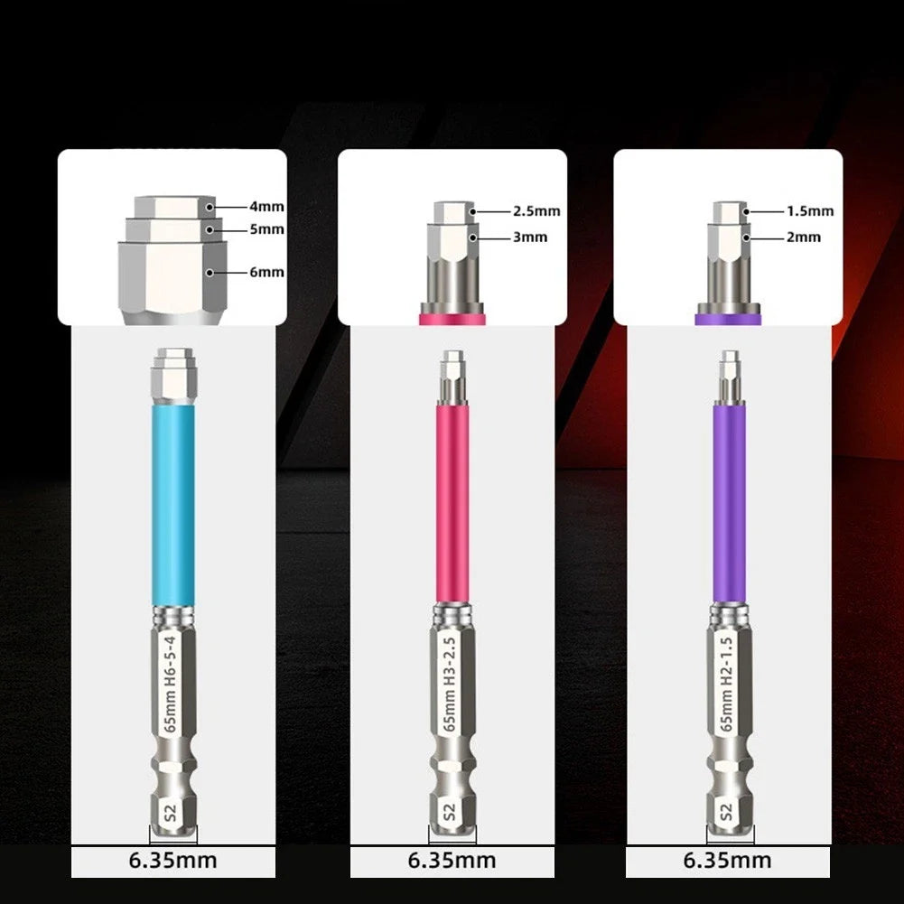 6pc Electric Screwdriver Bits Set for