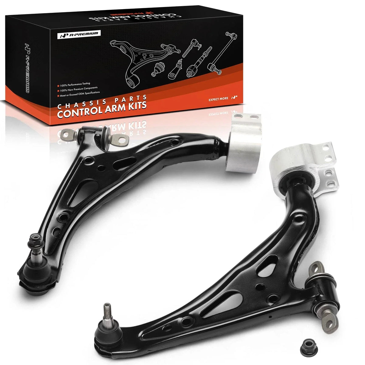 2X Front Lower Control Arm with Ball Joint for Buick Envision (2017–2020)