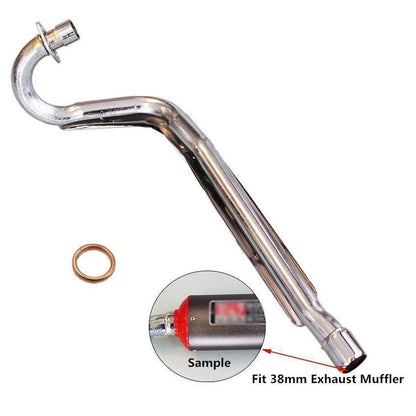 Performance Big Bore 38mm Exhaust Pipe for 70-125 cc Atomik PIT PRO