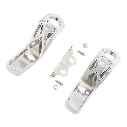 Chrome Mount Bracket for Headlight Fairing on Harley Low Rider ST (2022-2025)