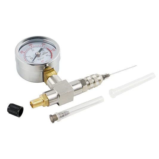 Stainless Steel Shock Nitrogen Pressure Gauge Tool 0-600psi 40 Bar