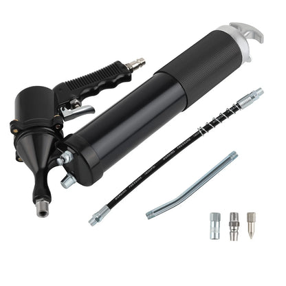 Flex Hose Pneumatic Grease Gun for Use with Air Compressor