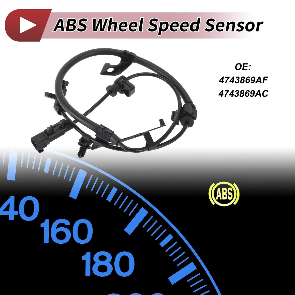 ABS Wheel Speed Sensor - Rear Left for Dodge Journey L4 (2011-2020)