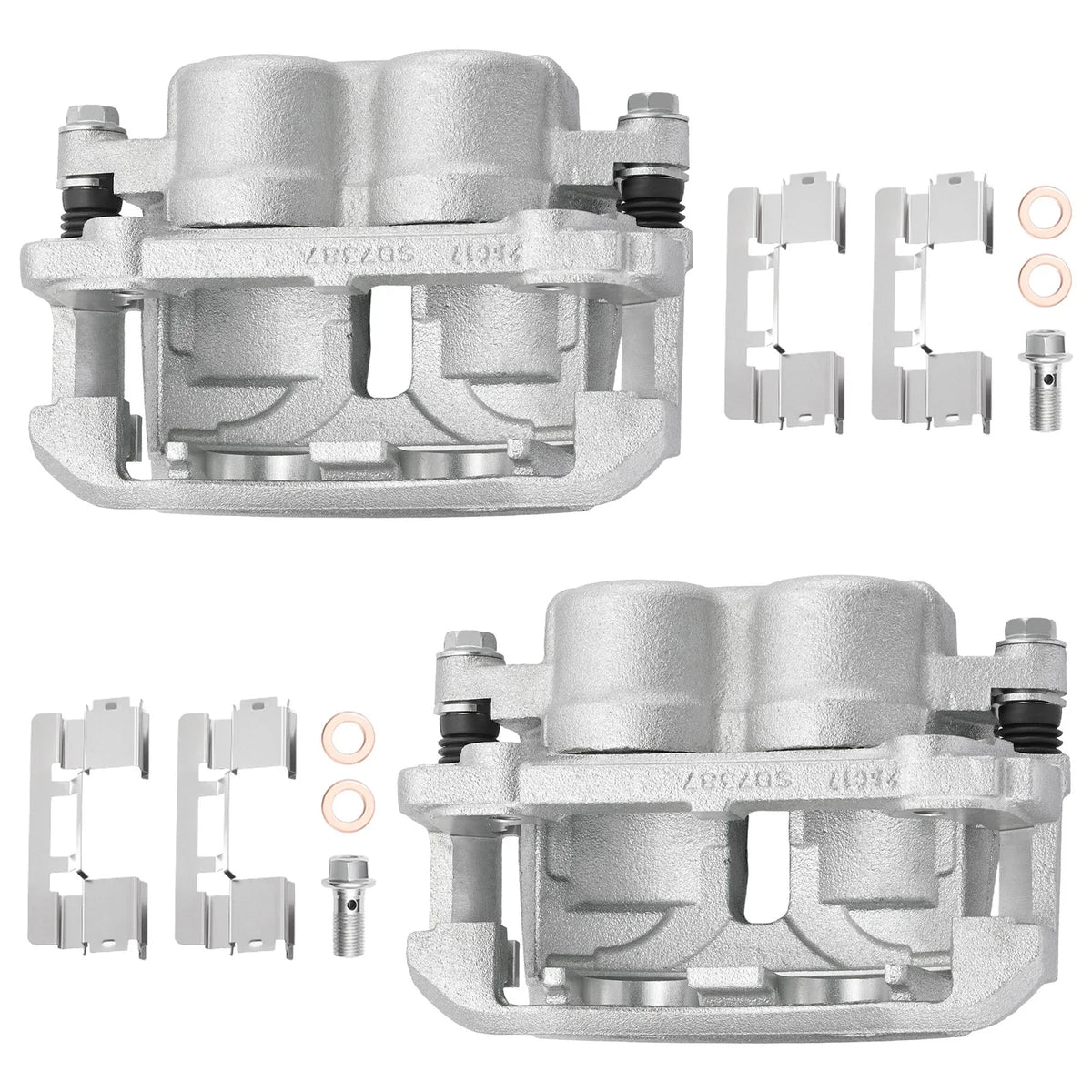 Front Disc Brake Calipers with Brackets for Lincoln Mark LT (2006–2008)