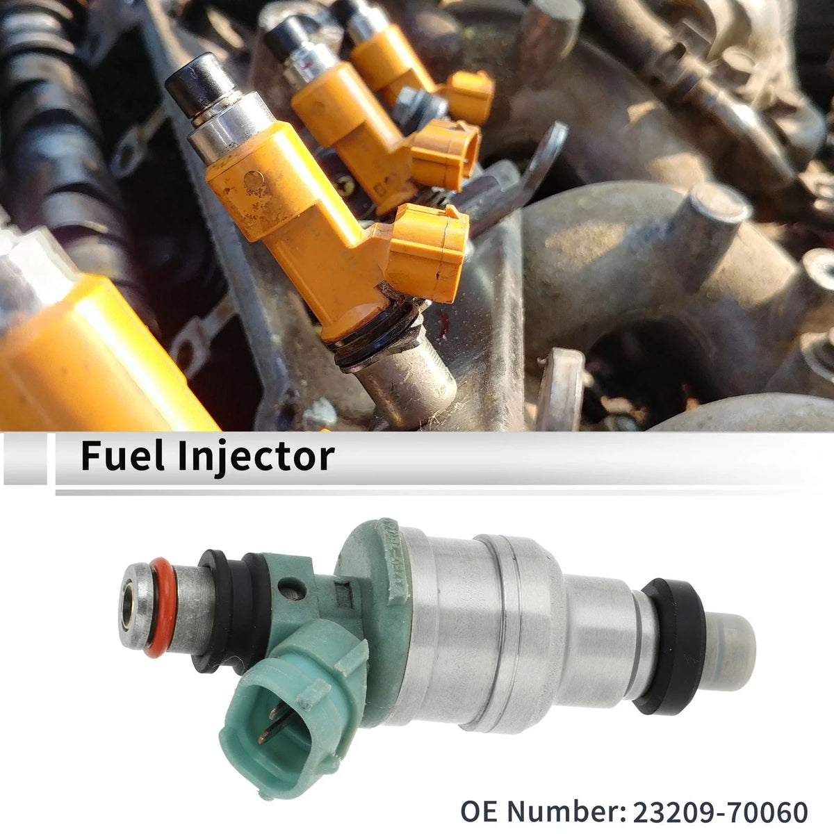 Fuel Injector No. 23209-70060 for Toyota GX71 (1986–1988) 1 Pc Green