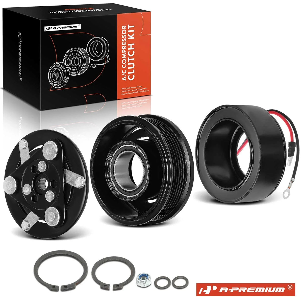 A/C Compressor Clutch Kit for Chevrolet Trailblazer GMC Envoy (2002–2009)