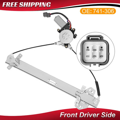 Front Left Window Regulator Assembly with Motor for Honda Accord 2003-2007