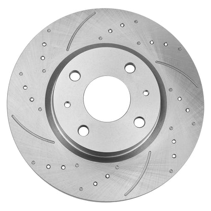 Front Brake Pads and Drilled Rotors for 2008-2011 Ford Focus