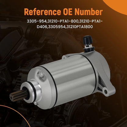 Starter Motor for Arctic Cat 500 XT HDX (2013–2017) 3305-954 12V CW 10 Teeth