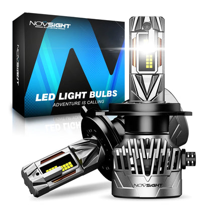 H4 LED Headlight Bulbs Set (2) for NOVSIGHT - 130W, 30000LM