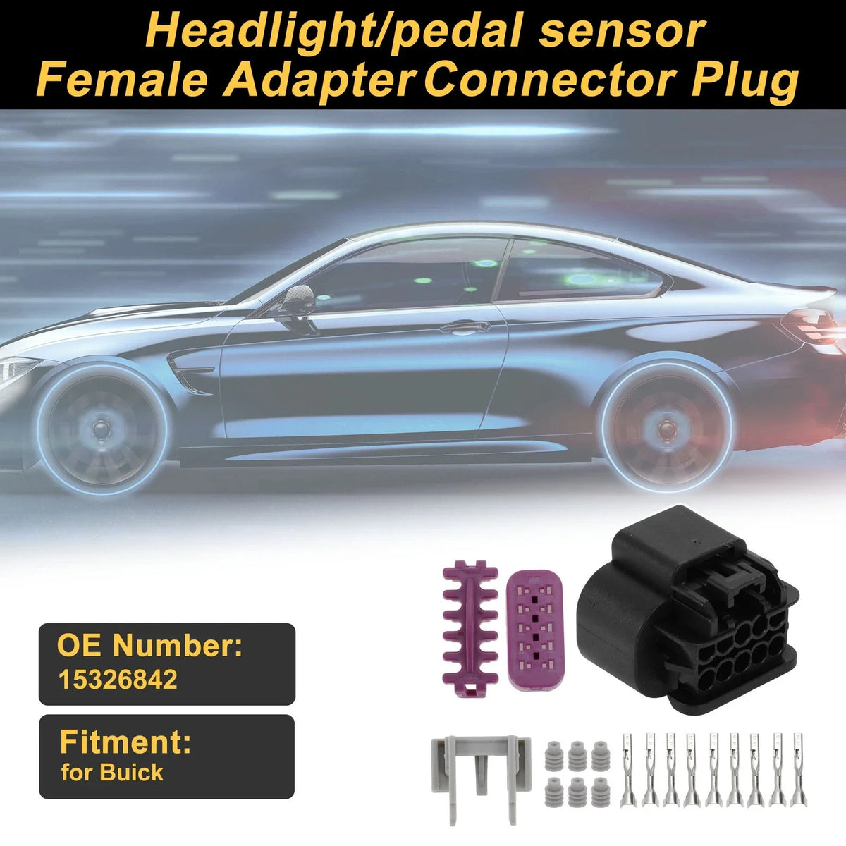 Set of 10 Pins Connector Plug for Buick (No. 15326842)