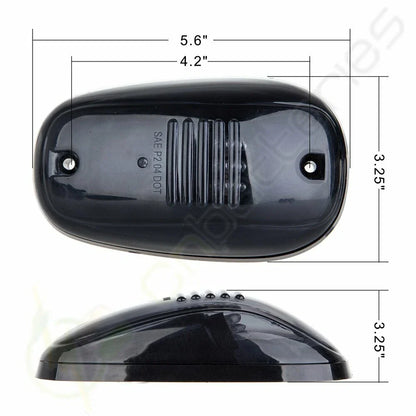 5Pcs Smoked LED Cab Roof Running Marker Lights for Dodge Ram Pickup (2003–2018)