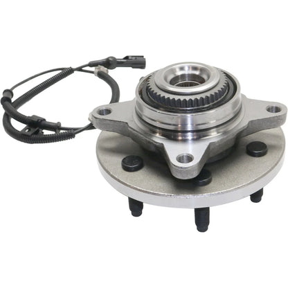 Set of 2 Wheel Hubs for Ford F-150 (2009–2010) Front 6 Lug with Bearing & Sensor