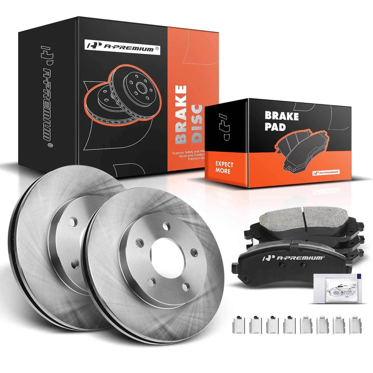 Front Disc Brake Rotors & Ceramic Pads for Buick Rendezvous (2002–2007)