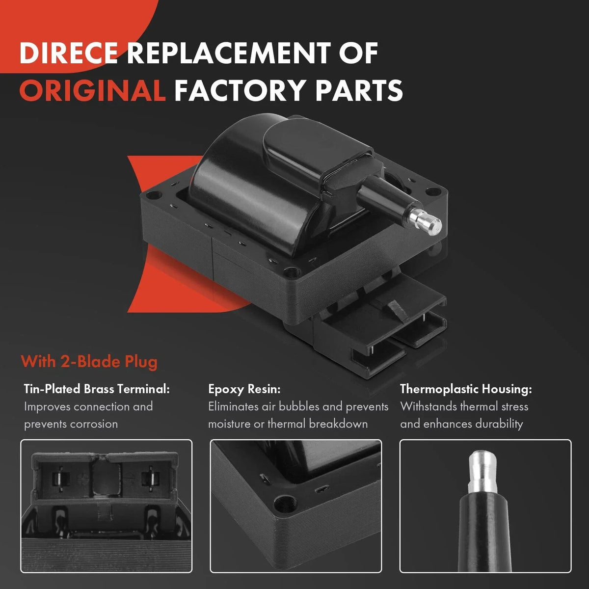 Ignition Coil & Spark Plug Set for Ford Vehicles