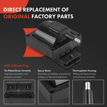 Ignition Coil & Spark Plug Set for Ford Vehicles
