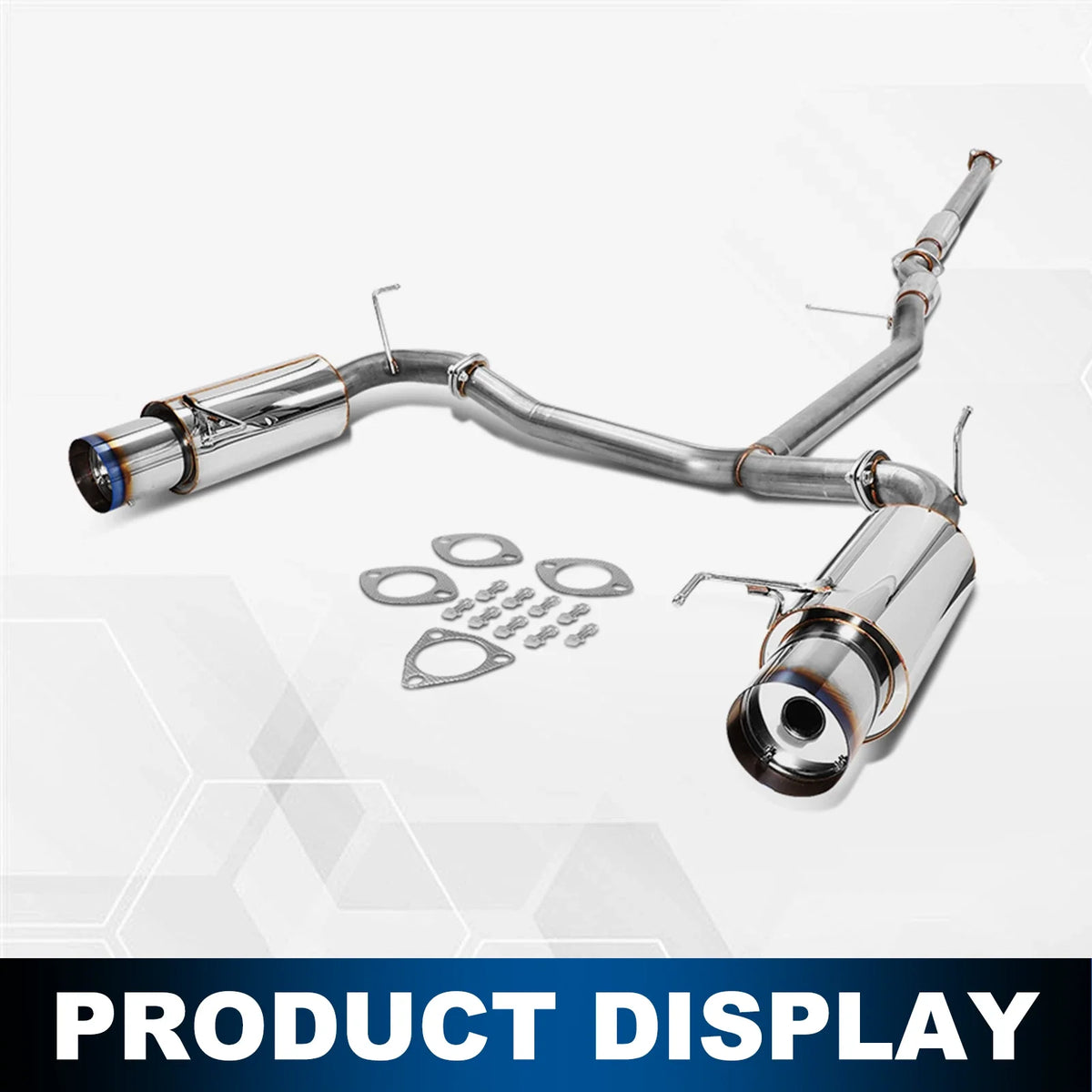 1998–2002 Honda Accord 3.0L Catback Exhaust - Dual 4.5" Burnt Tip